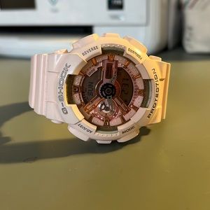 Pink g-shock watch